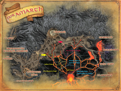 Map of Orodruin Slopes