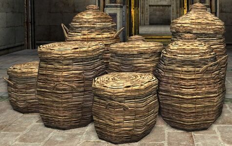 Group of Rattan Baskets