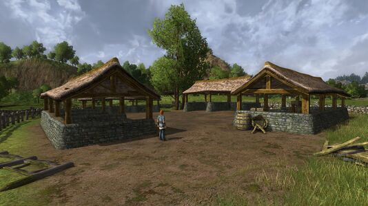 Unused stables at the farm