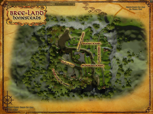 Topographic map of the Bree-land Homesteads