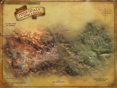 A map of Mûr Ghala