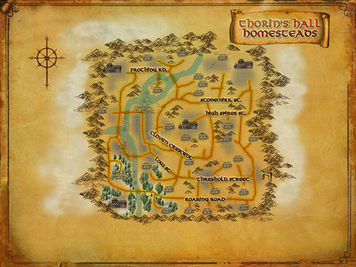 Map of Thorin's Hall Homesteads]]