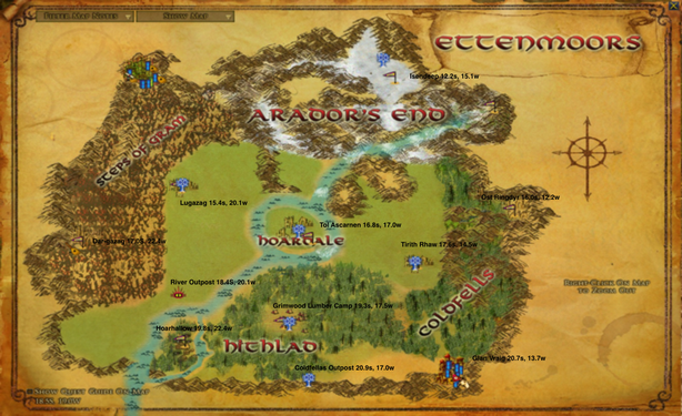 Annotated Map of Ettenmoors