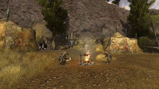 One of several orc camps in Bleakrift