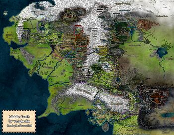 Middle-Earth map by Varghedin