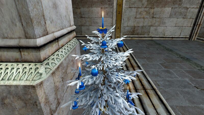 File:Silver Decorated Yule-tree.jpg