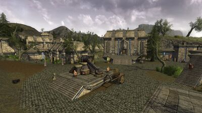 The main square of the dwarf-town