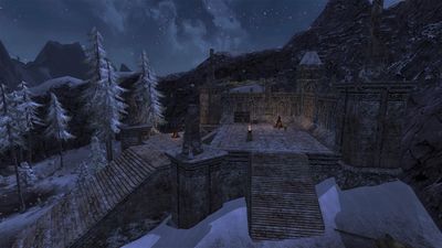 Glóin's Camp under the cloak of night