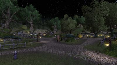 Oatbarton under a starry night