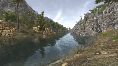 As it keeps heading north, the Barûg leaves Kighân behind, and starts to form the western border of Imhûlar.