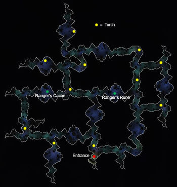 Interior map of the Black Dens