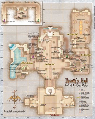 NPC locations in Thorin's Hall