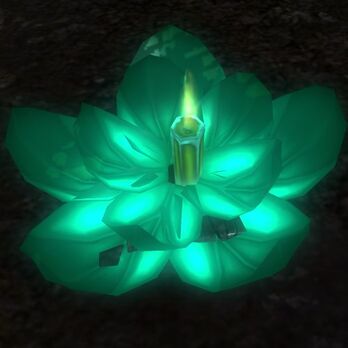 Green Floating Lantern - Open