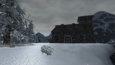 Lone dwarven cabin in the northern wilds of the Vale