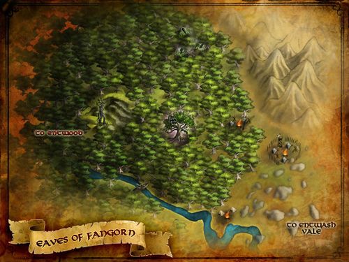 Eaves of Fangorn map
