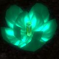 Green Floating Lantern - Half-open
