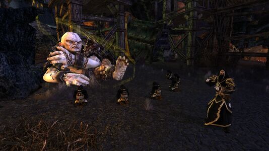 Huva and his servants restraining Dargnákh