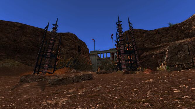 The entrance gate