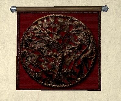 Red Medallion Tapestry