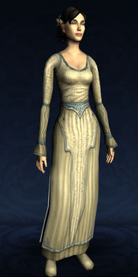 silver gossamer dress