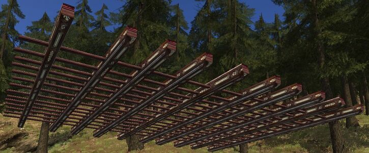 Long Wide Pergola (Overhead)