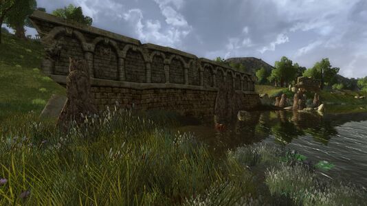 Ruined Arnorian wall on the south shore