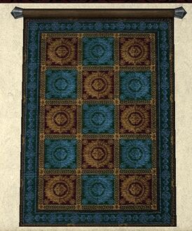 Blue and Gold Tapestry