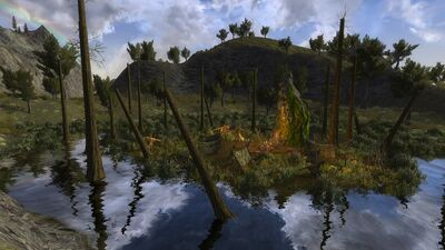 Flooded goblin camp in the North Moors