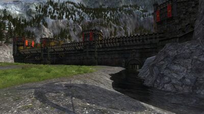 The culvert plays a critical role in the battle for Helm's Deep as the fort's biggest weak point.
