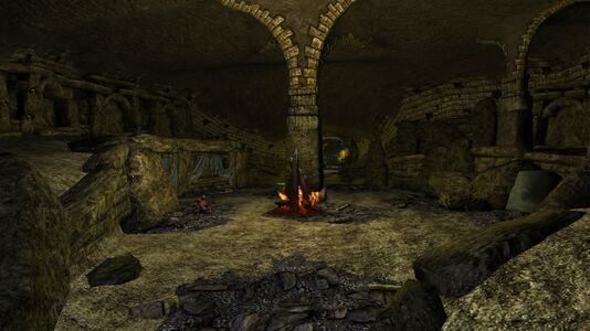 The Temple interior's entrance