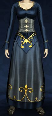 Festive Azure Party Dress
