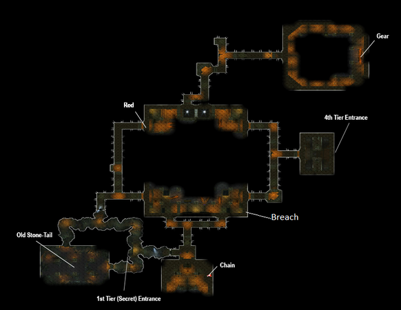 Map of the Cisterns of Minas Tirith