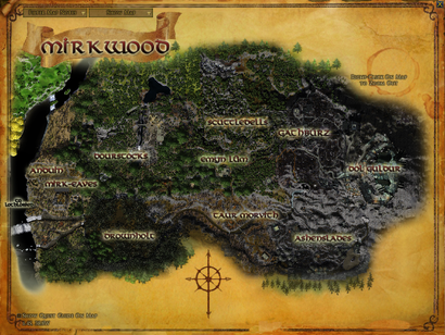 Topographic map of Mirkwood