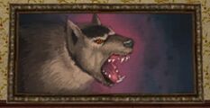 Painting of a Watchful Warg