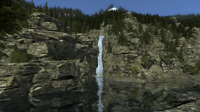 The fifth and last source waterfall joins the flood in Anfalas.