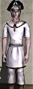 Plain Short-sleeved Tunic and Trousers