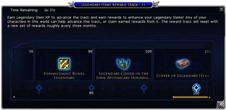 Legendary Item Reward Track - Season 11