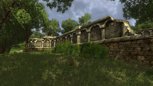 Outer wall of the fort