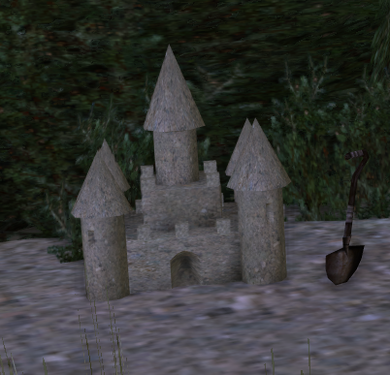 A sandcastle in Tyl Ruinen, Evendim
