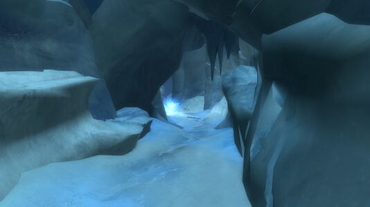 the glacial tunnels