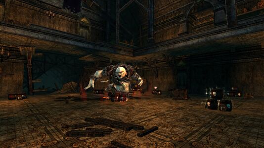 Orcs attempting to neutralize the feral troll