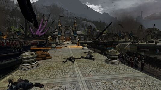 The Grey Host amassing at the docks