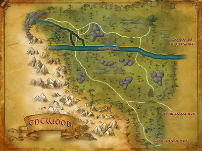 Map of the Entwood