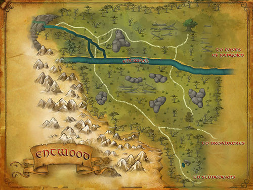 Map of the Entwood