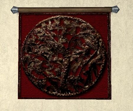 Small Round Dwarf-made Tapestry
