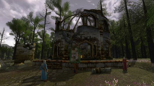 Ruined building within the Elf refuge