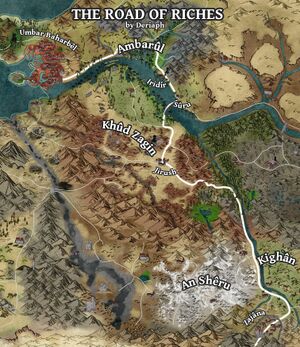 The Road of Riches map