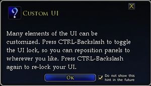 Custom UI pop-up