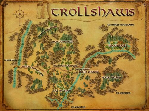 Map of the Trollshaws