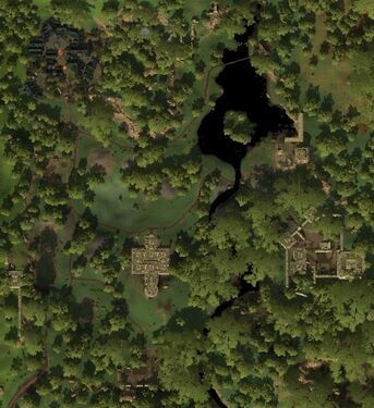 Terrain Map of Archet Dale